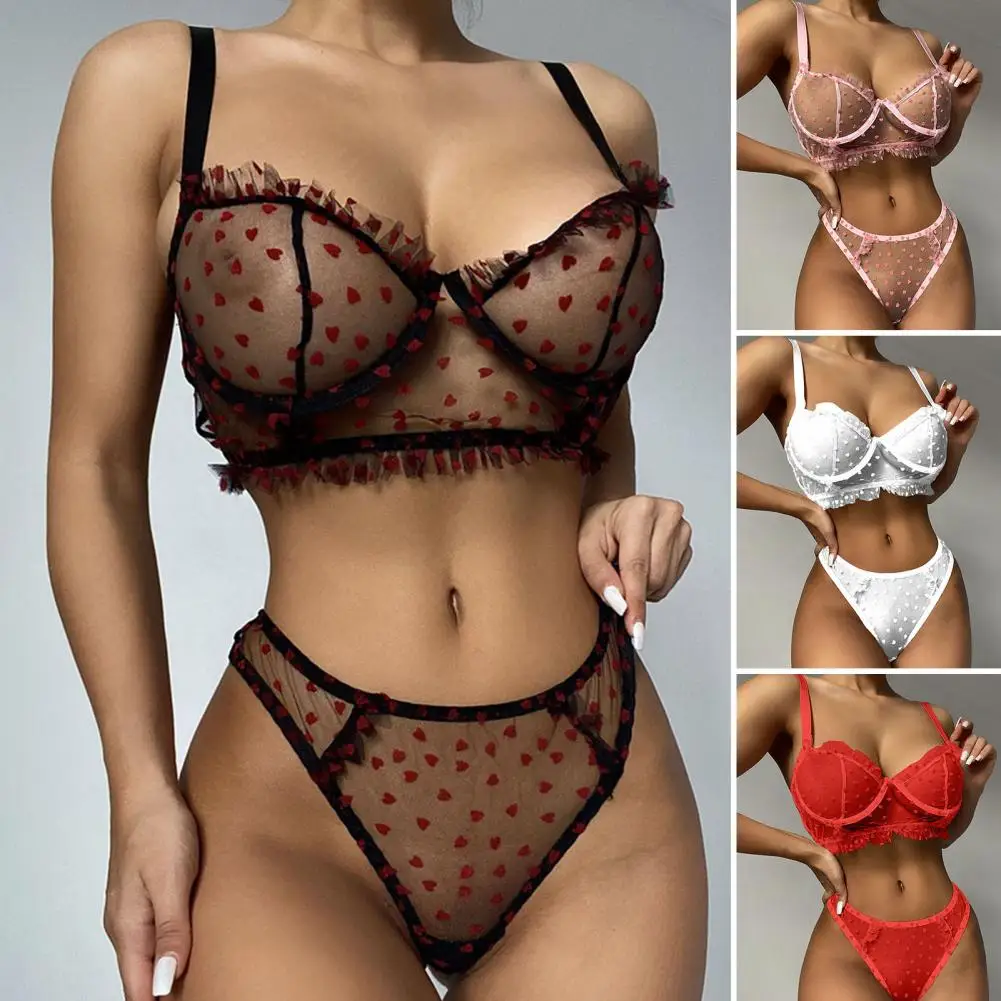 2 Pcs/Set Women Bra Briefs Set Lace Seductive with Wire Ultra-thin Shirring Decor Hollow Out Women Underwear Set for Female Wear
2 Pcs/Set Women Bra Briefs Set Lace Seductive with Wire Ultra-thin Shirring Decor Hollow Out Women Underwear Set for Female Wear