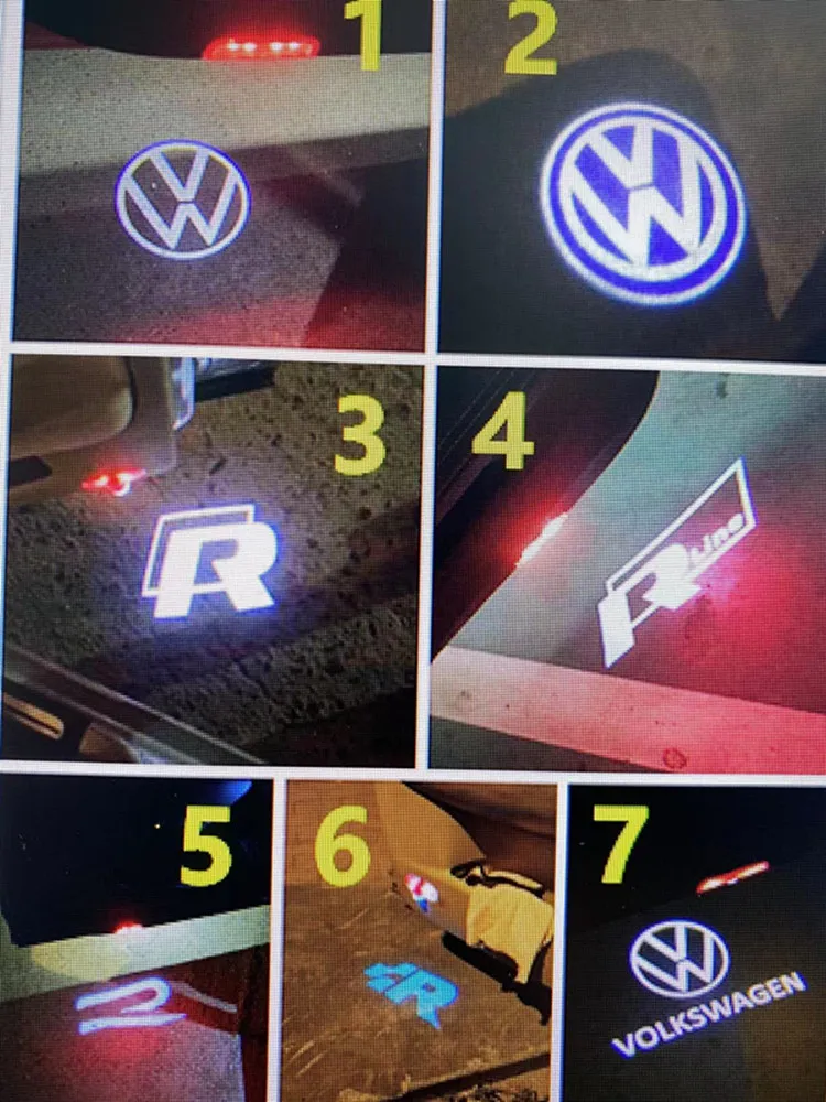 

LED Car Door Lamp Logo Projector Light For VW TROC Jetta MK5 MK6 MK7 Touran Passat B6 B7 B8 B9 CC Touareg Sharan Tiguan EOS