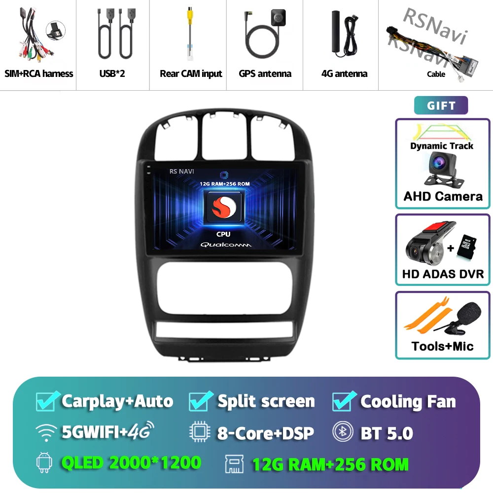 Автомобильное радио Android 14 для Dodge Caravan 4 для Chrysler Grand Voyager RS 2000-2012 Навигация GPS Мультимедийный видеоплеер Стерео 
Автомобильное радио Android 14 для Dodge Caravan 4 для Chrysler Grand Voyager RS 2000-2012 Навигация GPS Мультимедийный видеоплеер Стерео