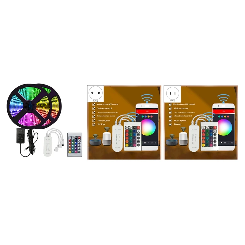 Светодиодный светильник 5050Rgb, умное приложение, пульт дистанционного управления с 24 кнопками, гибкий светильник с украшсветильник для спал...
Светодиодный светильник 5050Rgb, умное приложение, пульт дистанционного управления с 24 кнопками, гибкий светильник с украшсветильник для спал...