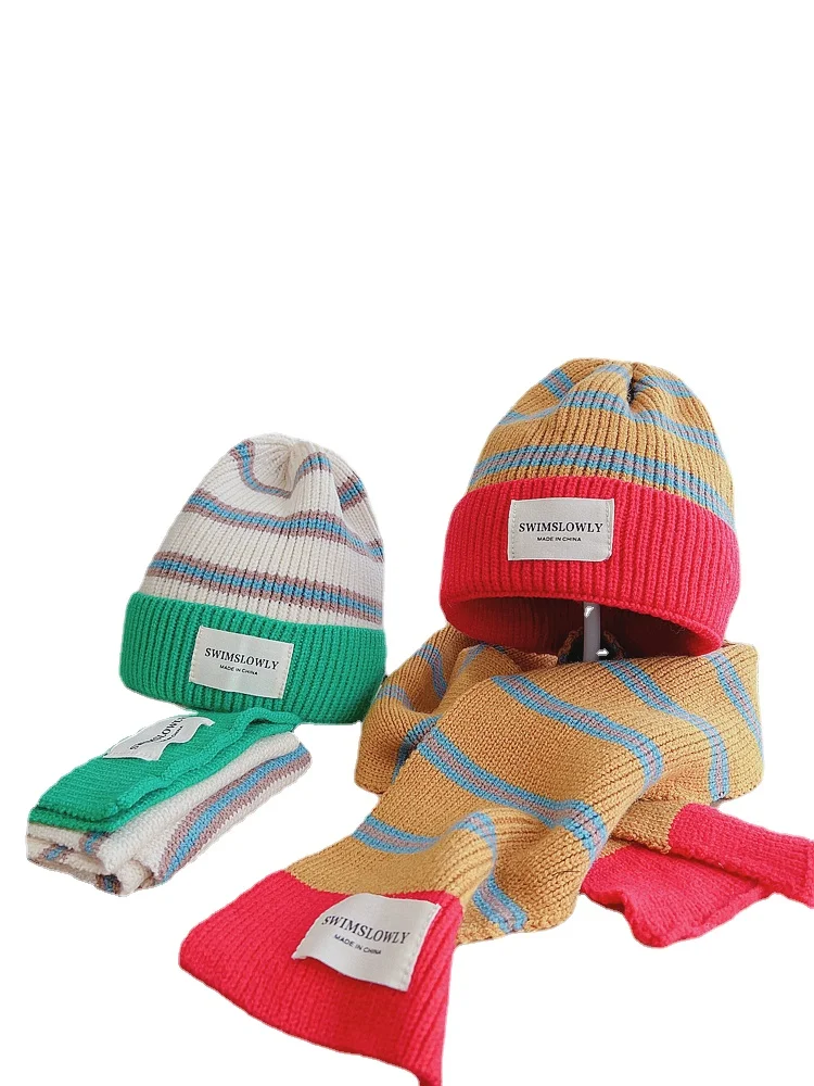 2 Pieces Children Hat and Scarf Set Fashion Boys and Girls Striped Hats and Scarves Knitting Warm Beanie for Kid 1-5 years
2 Pieces Children Hat and Scarf Set Fashion Boys and Girls Striped Hats and Scarves Knitting Warm Beanie for Kid 1-5 years