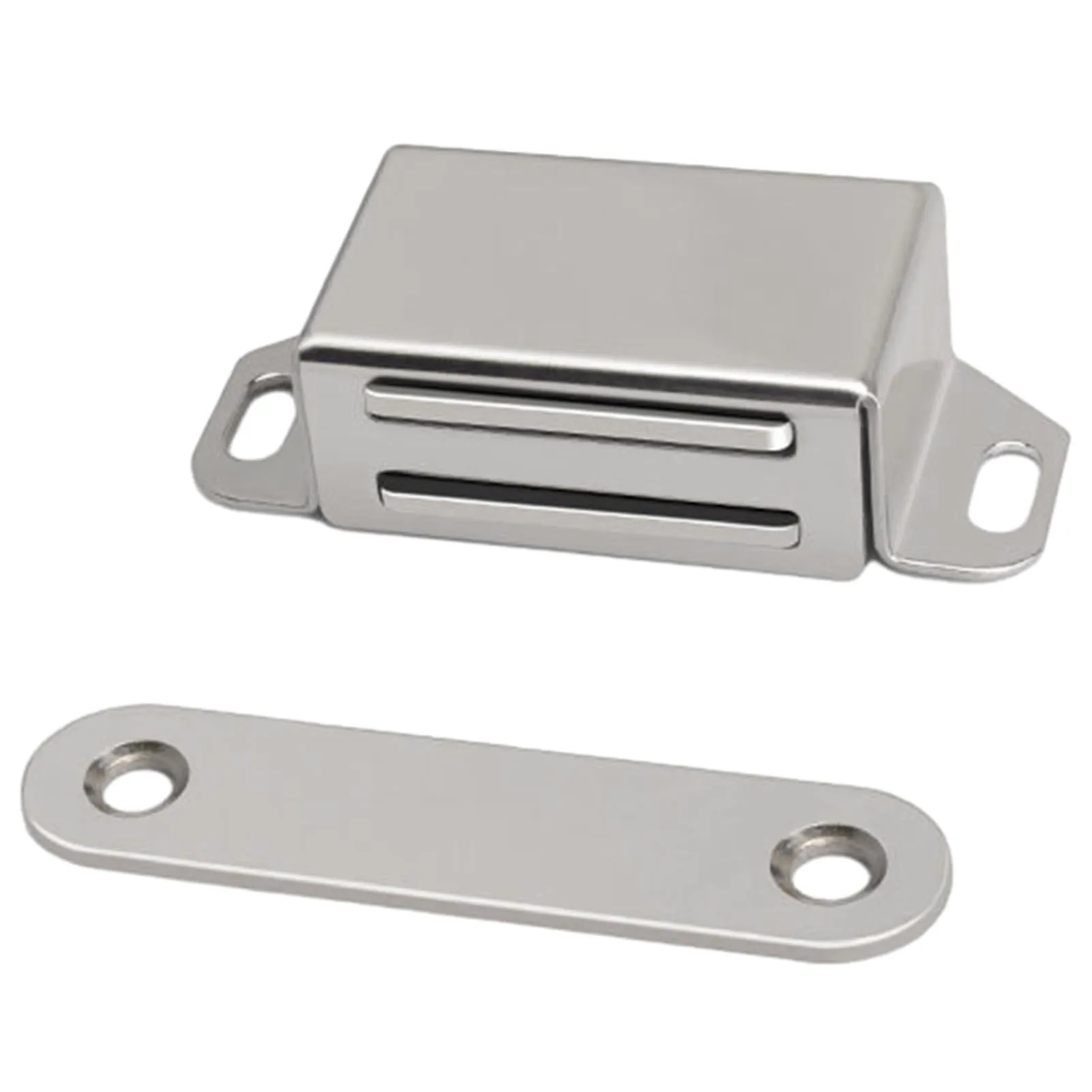 For Handleless Fronts Bumper Catch Door Catch Cabinet Door Stop 47g Magnetic Silver Stainless Steel With Screws
For Handleless Fronts Bumper Catch Door Catch Cabinet Door Stop 47g Magnetic Silver Stainless Steel With Screws