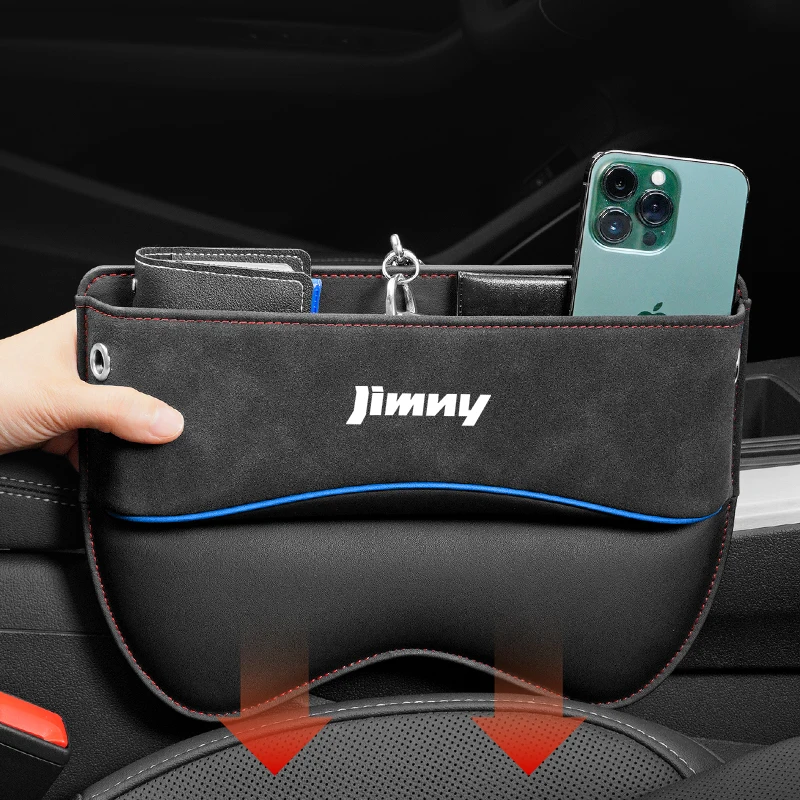 

Car Seat Gap Organizer Seat Side Bag Reserved Charging Cable Hole For Suzuki Jimny Universal Car Seat Storage Box accessories