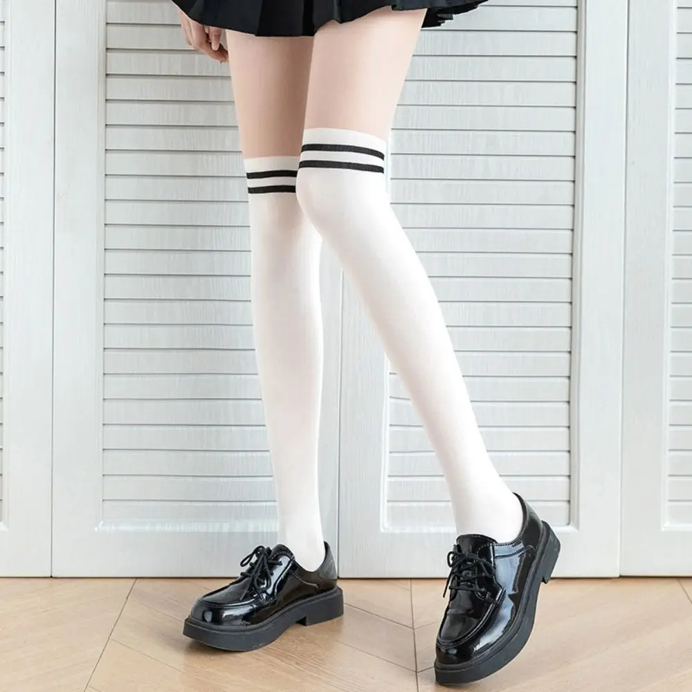 Thin Striped Splicing Pantyhose Trendy Nylon Seamless Tights Fake Calf Socks Matching Dress Women Stockings Ladies
Thin Striped Splicing Pantyhose Trendy Nylon Seamless Tights Fake Calf Socks Matching Dress Women Stockings Ladies