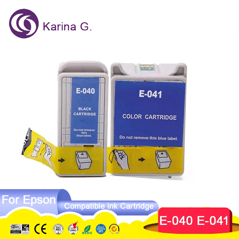 Karina.G For Epson T040 T041 E-040 E-041 Premium Color Compatible Inkjet Ink Cartridge for Epson Stylus C62 CX3200 Printer
Karina.G For Epson T040 T041 E-040 E-041 Premium Color Compatible Inkjet Ink Cartridge for Epson Stylus C62 CX3200 Printer