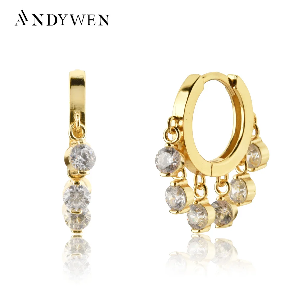 ANDYWEN 925 Sterling Silver 9.5mm Luxury Zircon Charm Drop Earring Clear Purple Piercing Five CZ Ohrringe Rock Punk Big Earring
ANDYWEN 925 Sterling Silver 9.5mm Luxury Zircon Charm Drop Earring Clear Purple Piercing Five CZ Ohrringe Rock Punk Big Earring