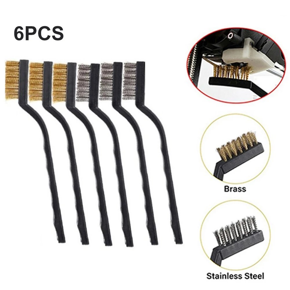 Wire Brush Brass Brushes Woodworking 6pcs/Set Clean Tools Curved Handle Metal Remove Rust Nylon Brush Rust Scratch
Wire Brush Brass Brushes Woodworking 6pcs/Set Clean Tools Curved Handle Metal Remove Rust Nylon Brush Rust Scratch