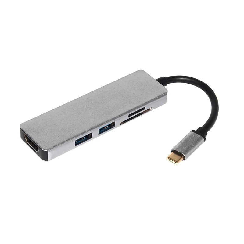 Тонкий концентратор USB C, адаптер HDMI 4K UHD, кардридер SD/Mini SD, 5-в-1 концентратор HDMI 4K концентратор для Mac Book Pro
Тонкий концентратор USB C, адаптер HDMI 4K UHD, кардридер SD/Mini SD, 5-в-1 концентратор HDMI 4K концентратор для Mac Book Pro