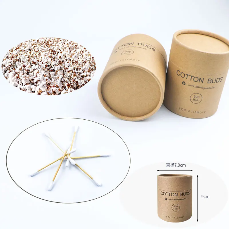 WINMIR 200 Pcs/Tube Cotton Swabs Double-ended Disposable Ear Cleaning Bamboo Sticks For Cosmetic Degradable And Environmentally
WINMIR 200 Pcs/Tube Cotton Swabs Double-ended Disposable Ear Cleaning Bamboo Sticks For Cosmetic Degradable And Environmentally