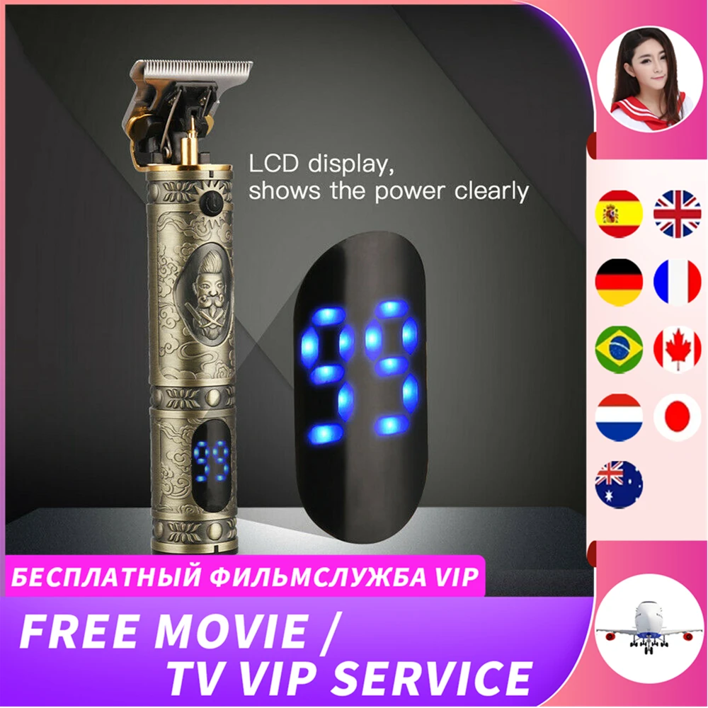 Man Hair Cutting Machine Professional Hair Trimmers Electric Cordless Hair Clippers for Men Pro Cutting T-Blade Trimmer Black
Man Hair Cutting Machine Professional Hair Trimmers Electric Cordless Hair Clippers for Men Pro Cutting T-Blade Trimmer Black