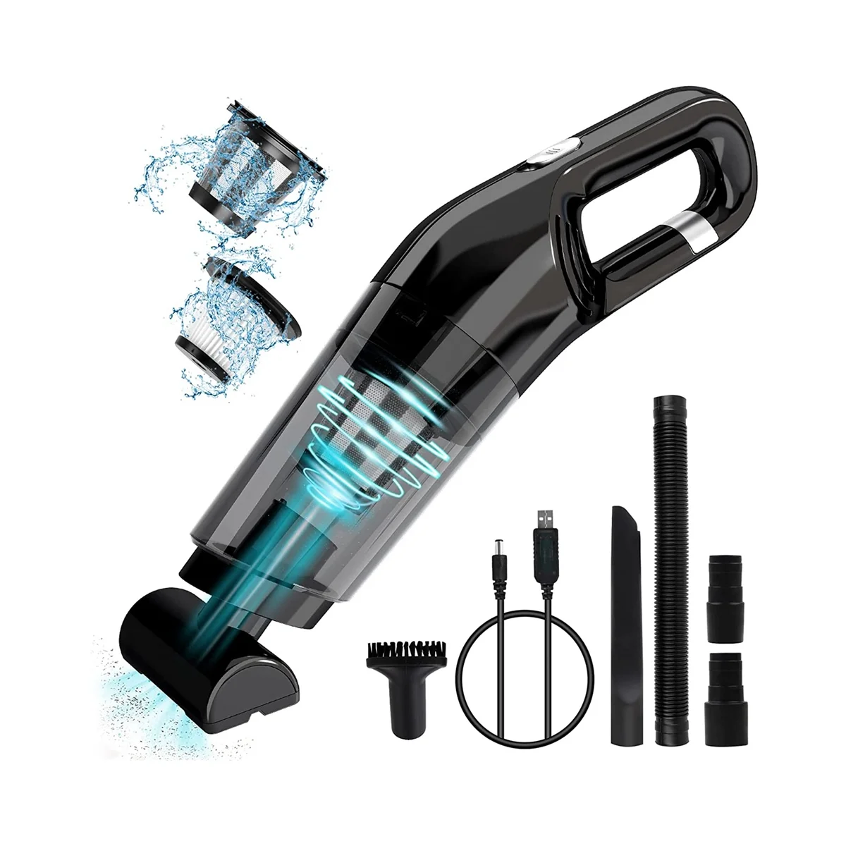 Hand Vacuum Cleaner Cordless Portable Handheld Vacuum Rechargeable Small Car Vacuum with 120W High Power
Hand Vacuum Cleaner Cordless Portable Handheld Vacuum Rechargeable Small Car Vacuum with 120W High Power