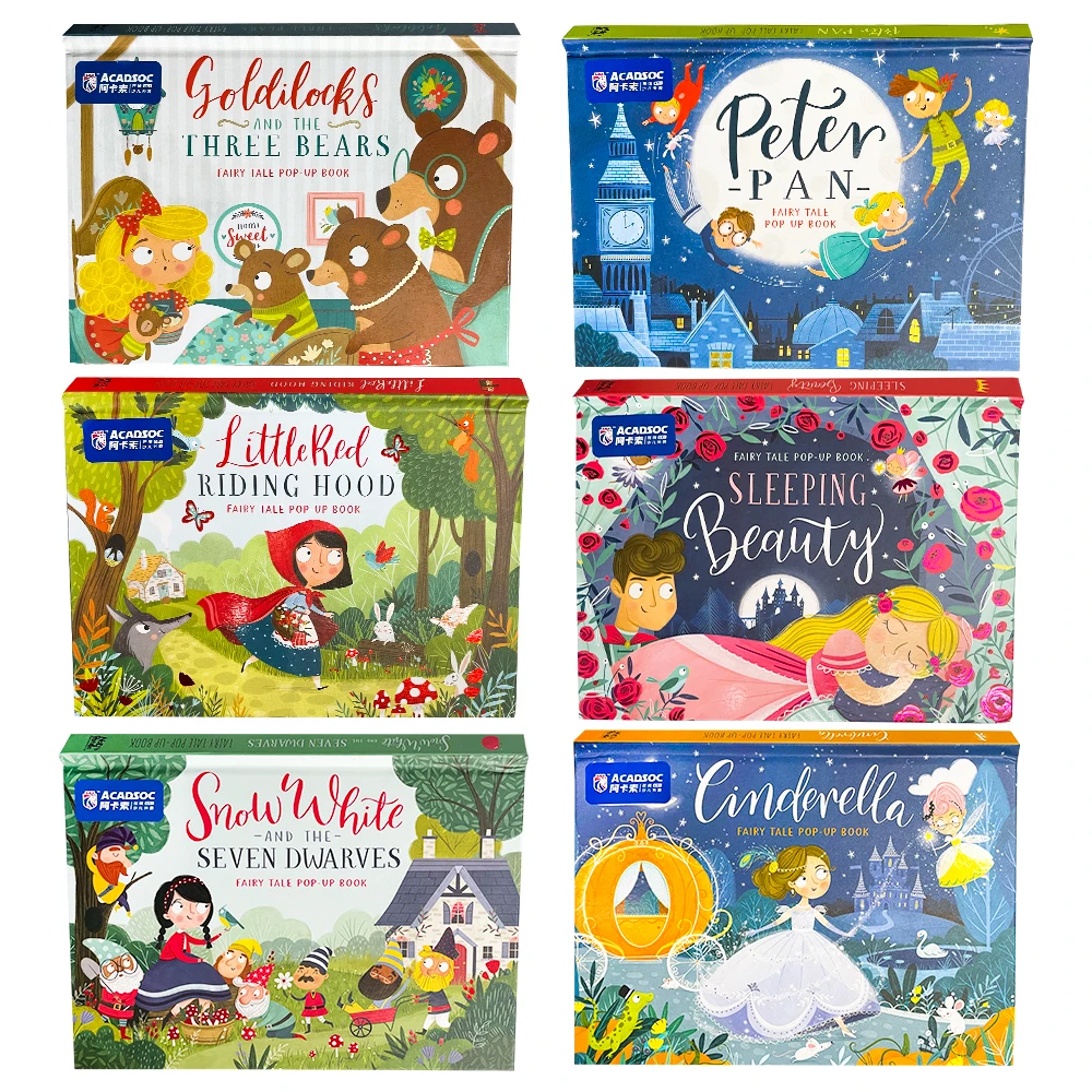 New Arrival Classic Fairy Tale Pop-Up Book Children's Activity English Book Sleeping Beauty / Snow White / Cinderella Montessori
New Arrival Classic Fairy Tale Pop-Up Book Children's Activity English Book Sleeping Beauty / Snow White / Cinderella Montessori