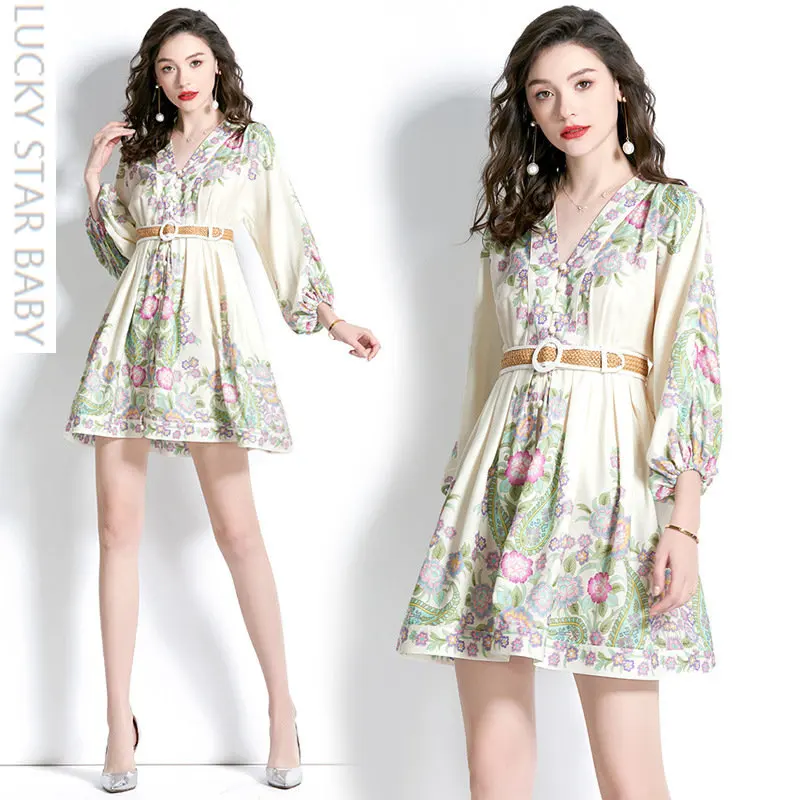 Dress 2023 Holiday Style V-neck Lantern Sleeve Printed Mini Dress bodycon dress white dress
Dress 2023 Holiday Style V-neck Lantern Sleeve Printed Mini Dress bodycon dress white dress