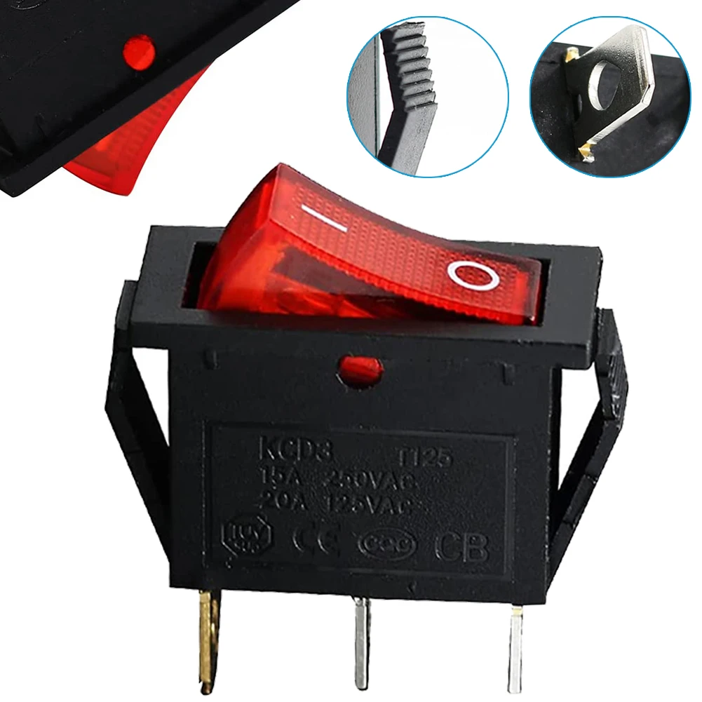Power Switch Button Rocker Switch Rocker Switch 12x 3 Pins 3Pin AC 125V 20A AC 250V 16A Boat Cart DPST Durable
Power Switch Button Rocker Switch Rocker Switch 12x 3 Pins 3Pin AC 125V 20A AC 250V 16A Boat Cart DPST Durable