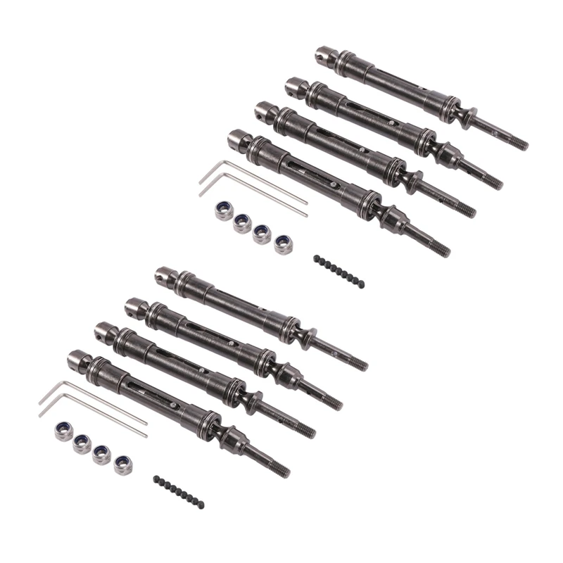 2 комплекта CVD приводной вал в сборе для Traxxas 1/10 Slash 4X4 Stampede VXL 2WD 6851R 6851X 6852R 6852X, передний и задний
2 комплекта CVD приводной вал в сборе для Traxxas 1/10 Slash 4X4 Stampede VXL 2WD 6851R 6851X 6852R 6852X, передний и задний