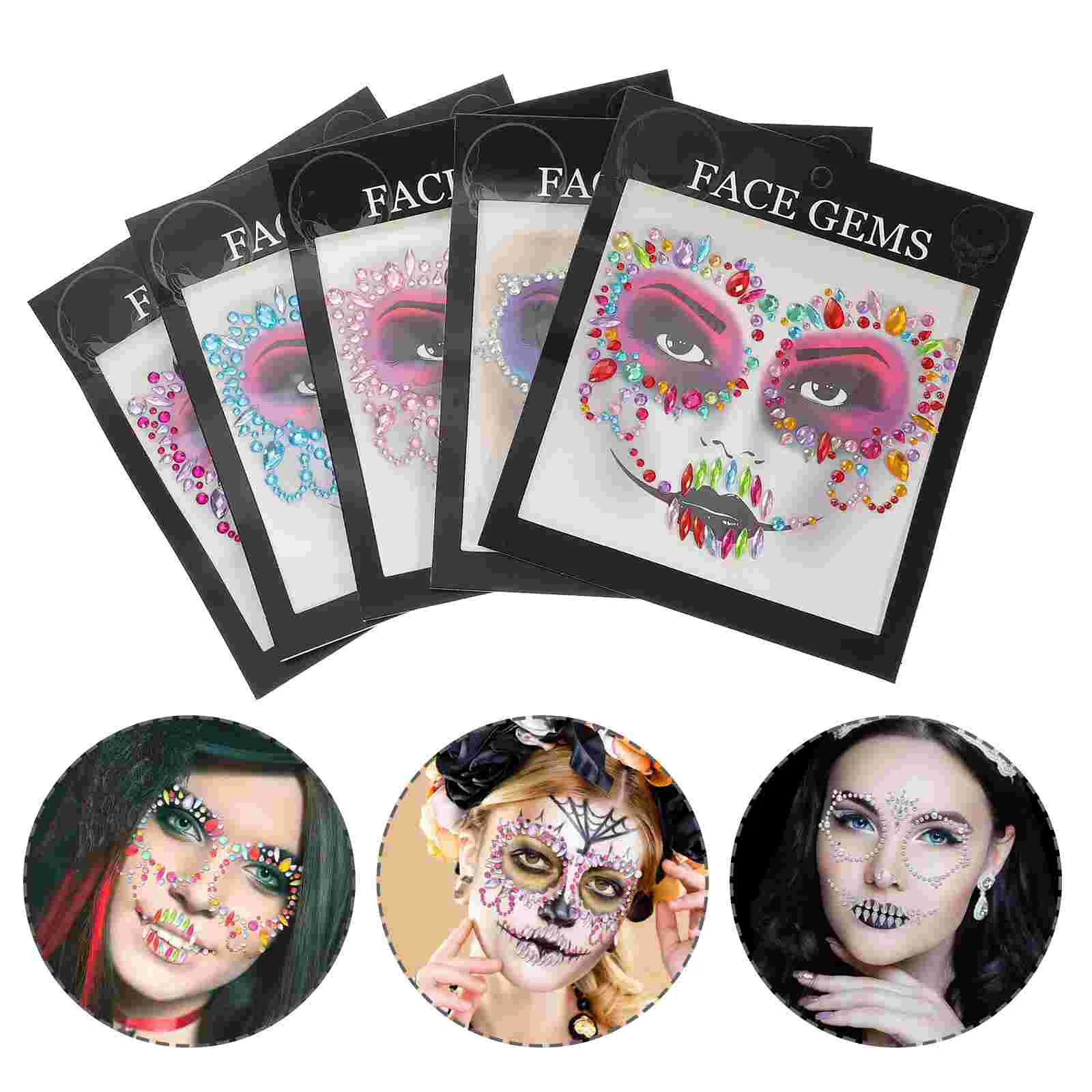 5 Sets Drill Stickers Body Face Gems Festival Jewels Accessories Resin Halloween Rhinestones
5 Sets Drill Stickers Body Face Gems Festival Jewels Accessories Resin Halloween Rhinestones