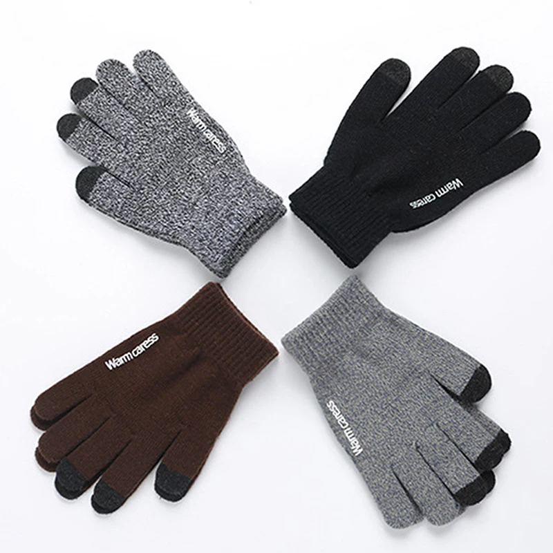 Winter Women Knitted Gloves Touch Screen Female Gloves Knitted Thicken Warm Full Finger Soft Stretch Knit Mittens Ladies Gloves
Winter Women Knitted Gloves Touch Screen Female Gloves Knitted Thicken Warm Full Finger Soft Stretch Knit Mittens Ladies Gloves