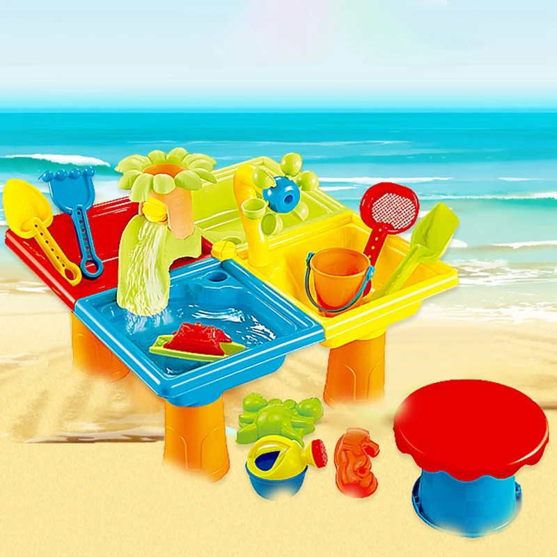 Summer Sand Water Play Toys Suit Color Random Large Baby Water And Sand Dredging Tool Children Beach Table Sand Pool Set
Summer Sand Water Play Toys Suit Color Random Large Baby Water And Sand Dredging Tool Children Beach Table Sand Pool Set