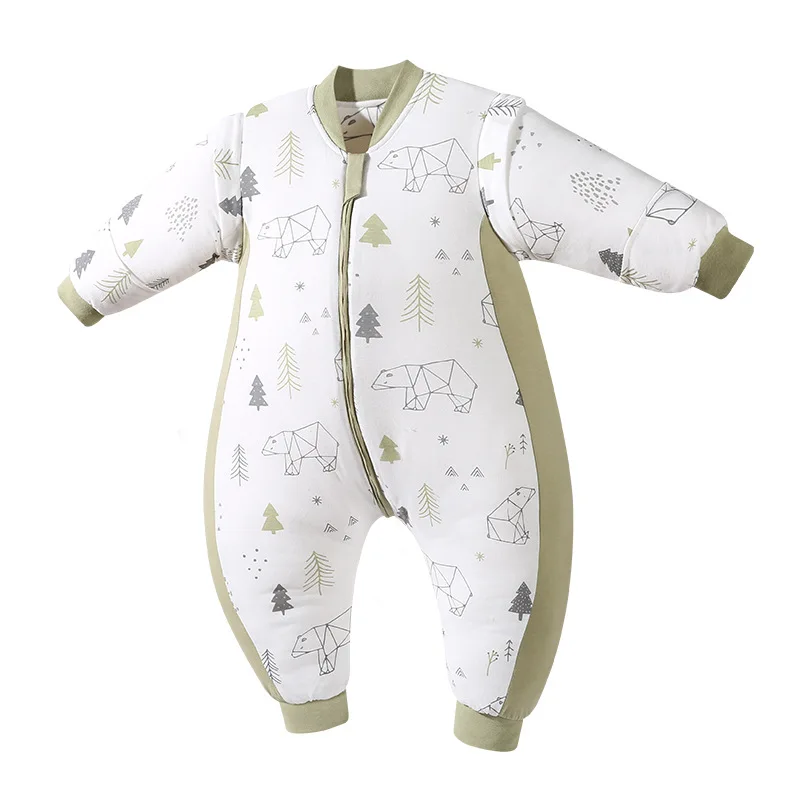Baby's kick and shock prevention baby's autumn and winter thick cotton split leg sleeping bag for children
Baby's kick and shock prevention baby's autumn and winter thick cotton split leg sleeping bag for children