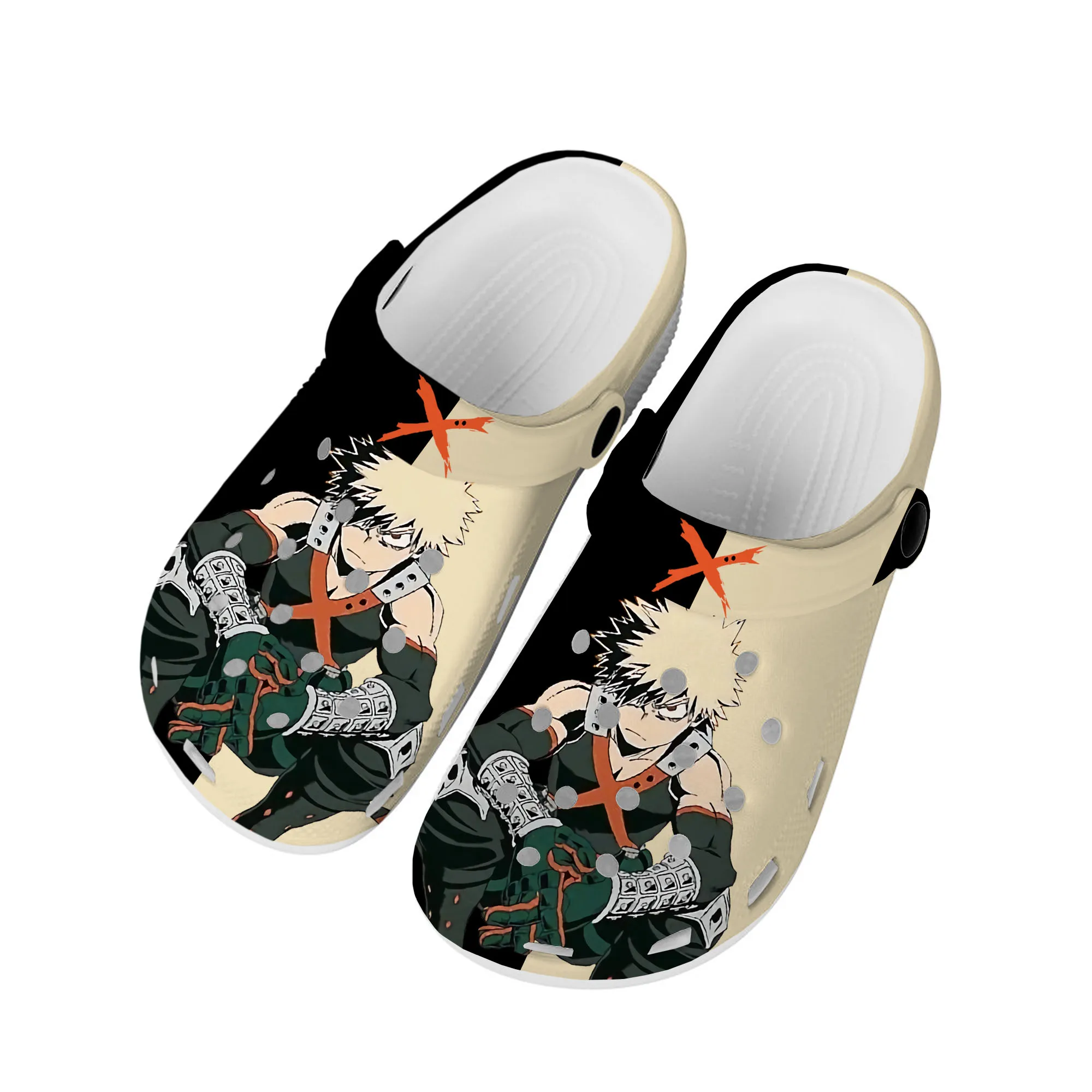 

Аниме Bakugou Katsuki мой герой Академия домашние Сабо пользовательская обувь для воды Мужская Женская подростковая обувь садовые Туфли-сабо пляжные тапочки с дырками
