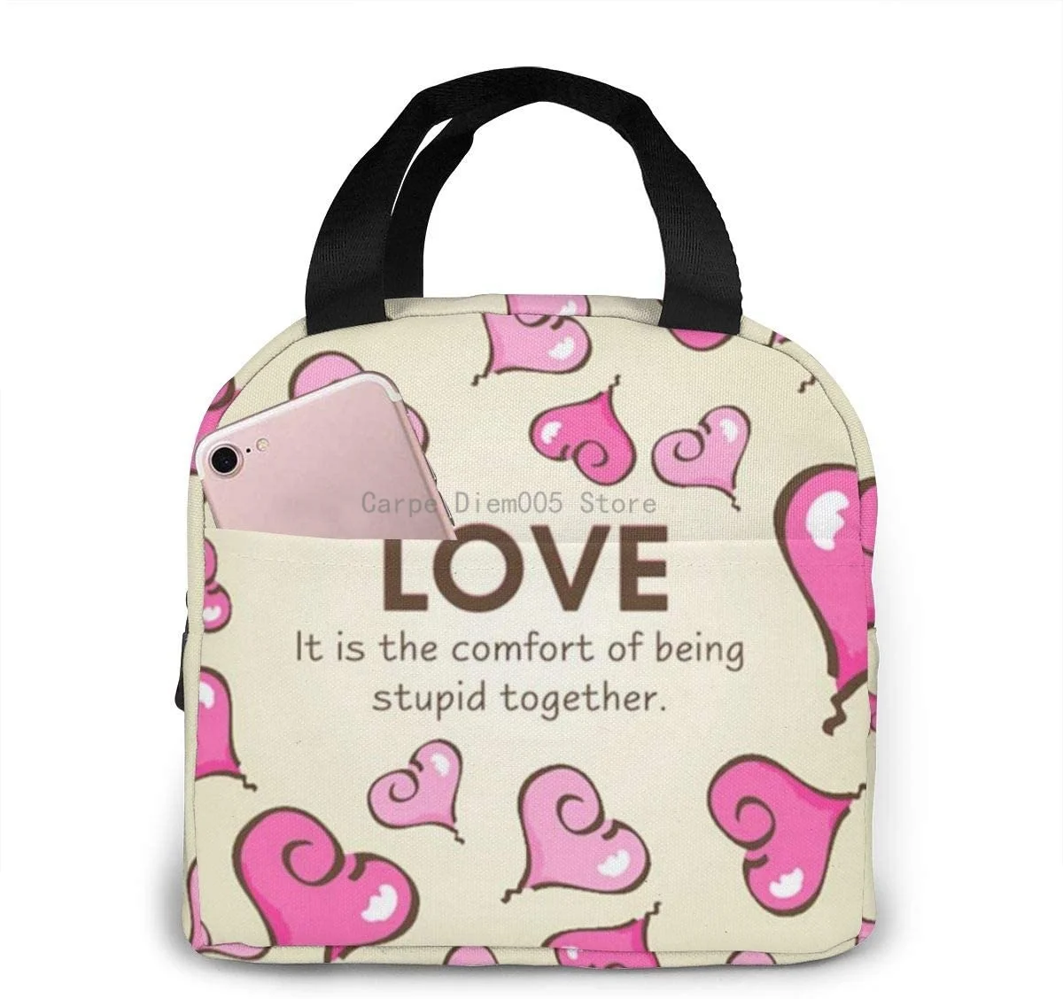 Picnicbag Insulated Cooler Thermal Reusable Bag Happy Valentine'S Day Lunch Box Handbag
Picnicbag Insulated Cooler Thermal Reusable Bag Happy Valentine'S Day Lunch Box Handbag
