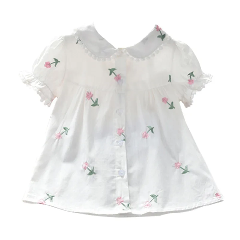 Casual Short Sleeved Shirt Fashion Baby Top Cardigan Blouses Children's New Shirts for Girls Summer Kids Blouses Girls Clothing
Casual Short Sleeved Shirt Fashion Baby Top Cardigan Blouses Children's New Shirts for Girls Summer Kids Blouses Girls Clothing