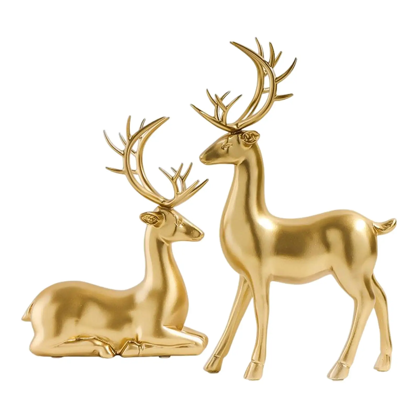 Deer Statue Standing and Sitting Resin Sculpture Reindeer Figurine Ornaments Stag Accents for Home Entrance Mantle Table Decor
Deer Statue Standing and Sitting Resin Sculpture Reindeer Figurine Ornaments Stag Accents for Home Entrance Mantle Table Decor