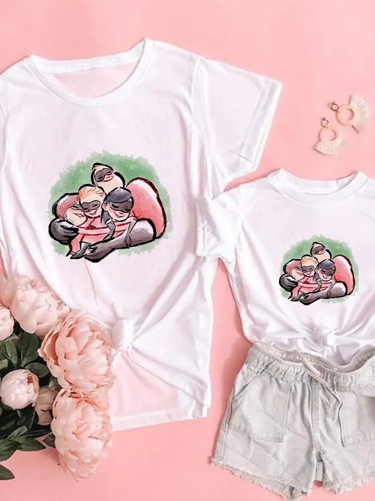 Disney Hug T Shirts Children Family Tshirts Creativity Women Cool Street The Incredibles Comfortable Cartoon Trendy Printing
Disney Hug T Shirts Children Family Tshirts Creativity Women Cool Street The Incredibles Comfortable Cartoon Trendy Printing