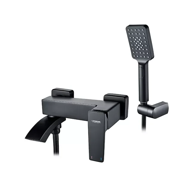 Bathtub Faucets Black Wall Mounted Shower Faucet Bathroom Bathtub Handheld Shower Tap Mixer Faucet L3178 L3178B L3178U
Bathtub Faucets Black Wall Mounted Shower Faucet Bathroom Bathtub Handheld Shower Tap Mixer Faucet L3178 L3178B L3178U