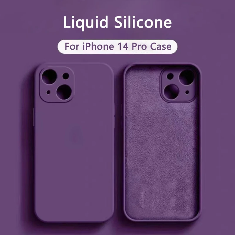 Original Square Liquid Silicone Case For iPhone 14 13 11 12 Pro Max X XS Max XR 14 7 8 Plus SE 2020 Shockpoof purple Cover funda
Original Square Liquid Silicone Case For iPhone 14 13 11 12 Pro Max X XS Max XR 14 7 8 Plus SE 2020 Shockpoof purple Cover funda