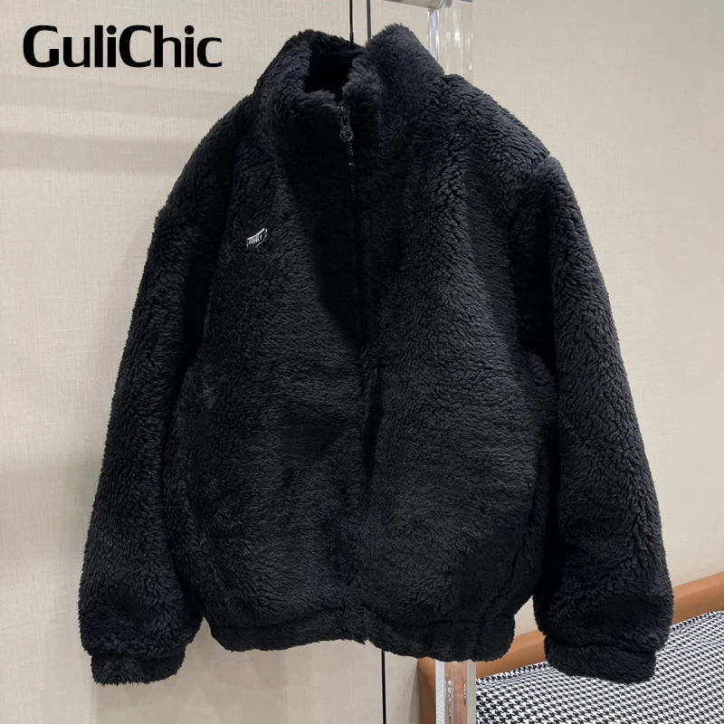 11.26 GuliChic Women Comfortable Keep Warm Thick Letter Embroidery Zipper Plush Jacket
11.26 GuliChic Women Comfortable Keep Warm Thick Letter Embroidery Zipper Plush Jacket