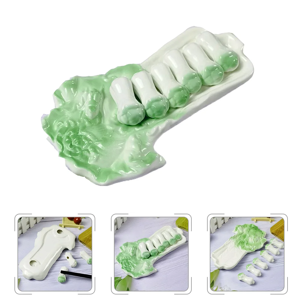 1 Set Cabbage Chopstick Holders Simulation Vegetable Chopstick Rest Fork Rack
1 Set Cabbage Chopstick Holders Simulation Vegetable Chopstick Rest Fork Rack