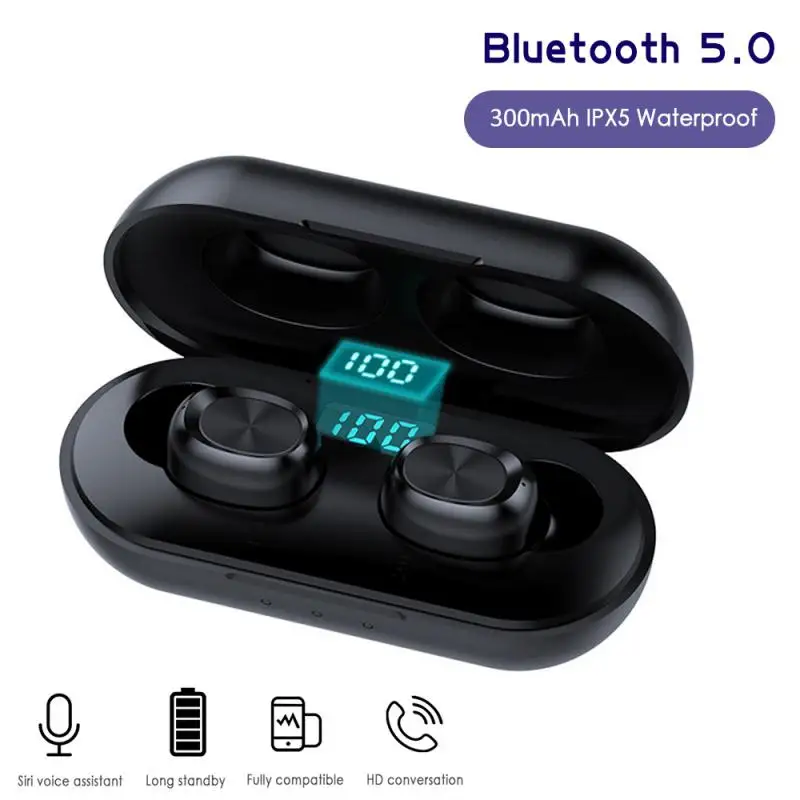 B5 Wireless Earphones With digital battery display TWS Earphone -compatible Headsets In Ear Earbuds with Mic For phone
B5 Wireless Earphones With digital battery display TWS Earphone -compatible Headsets In Ear Earbuds with Mic For phone