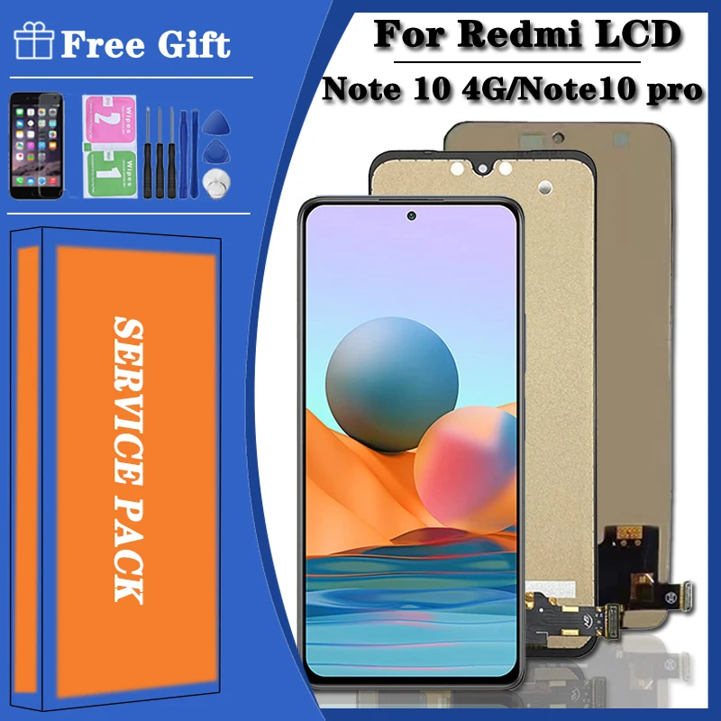 New For Redmi Note10 Note 10s LCD With Touch Screen M2101K7AI, M2101K7AG Display For Xiaomi Redmi Note 10 Pro LCD m2101K6G
New For Redmi Note10 Note 10s LCD With Touch Screen M2101K7AI, M2101K7AG Display For Xiaomi Redmi Note 10 Pro LCD m2101K6G