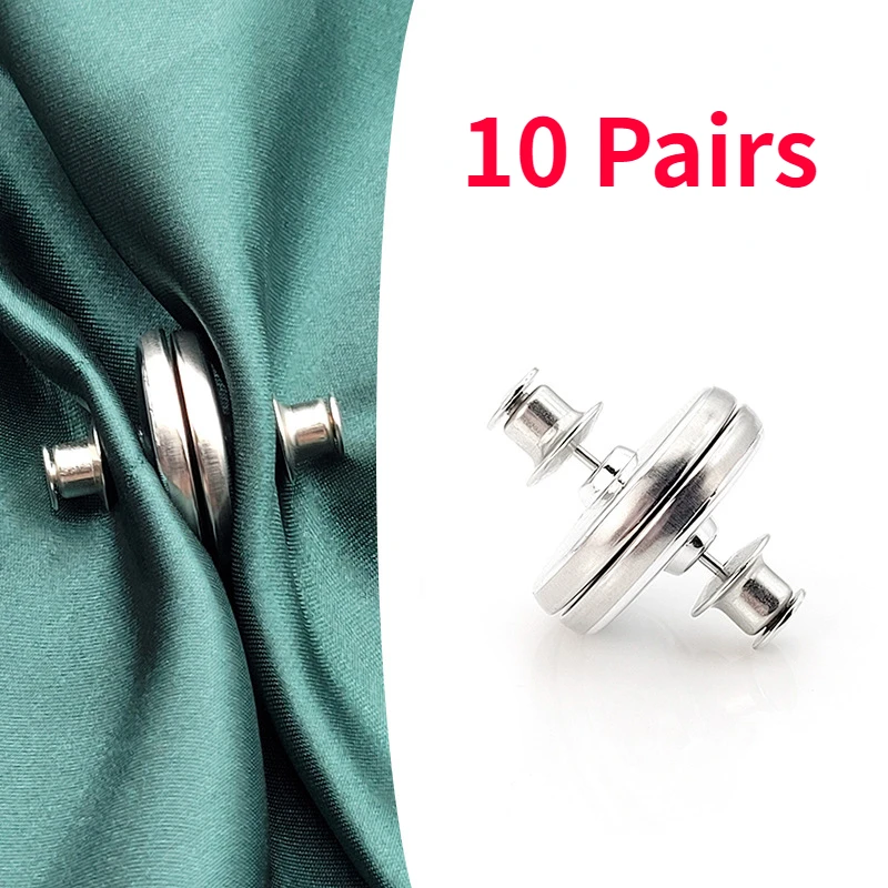 10 Pairs Metal Magnetic Curtain Button Holder Detachable Window Screen Close Magnet Buckle Lightproof Room Curtains Closure Clip
10 Pairs Metal Magnetic Curtain Button Holder Detachable Window Screen Close Magnet Buckle Lightproof Room Curtains Closure Clip
