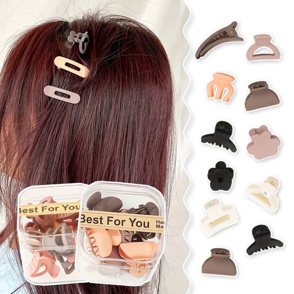 10pcs/set Mini Hair Claw Clip Gilrs Plastic Sweet Small Crab Hair Clip Hairpin Women Barrettes Headwear Fashion Hair Accessories
10pcs/set Mini Hair Claw Clip Gilrs Plastic Sweet Small Crab Hair Clip Hairpin Women Barrettes Headwear Fashion Hair Accessories