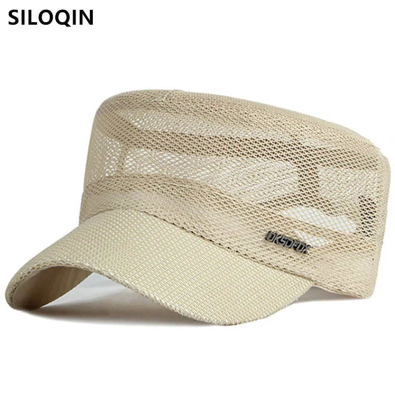 SILOQIN Snapback Cap 2022 New Summer Men's Breathable Mesh Cap Military Hats Men Flat Cap Navy Caps Male Bone Simple Sports Cap
SILOQIN Snapback Cap 2022 New Summer Men's Breathable Mesh Cap Military Hats Men Flat Cap Navy Caps Male Bone Simple Sports Cap