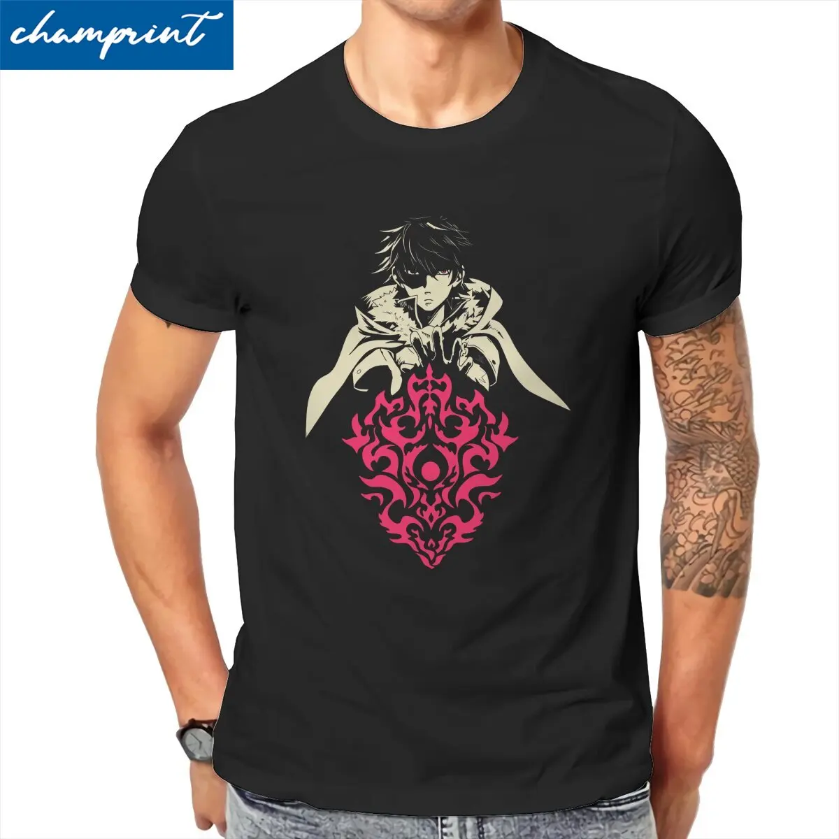 

Shiranui T Shirts for Men 100% Cotton Vintage T-Shirt O Neck Rising of the Shield Hero Tees Short Sleeve Clothes Plus Size