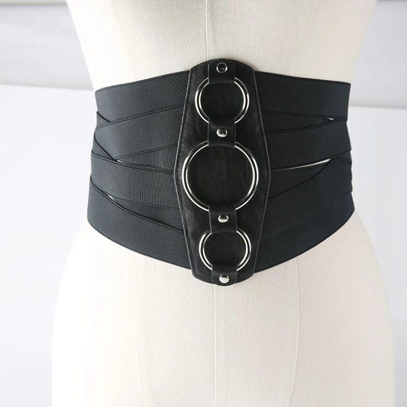 Women Cummerbunds Decorative Girdle for Ladies Outer Elastic Wide Belt with Dress Shirt Waist All-match Black Bwaist Belt
Women Cummerbunds Decorative Girdle for Ladies Outer Elastic Wide Belt with Dress Shirt Waist All-match Black Bwaist Belt