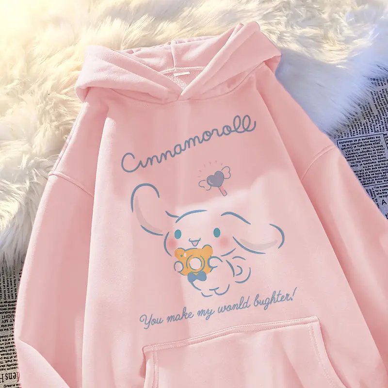 Kids Hoodie Girls Sanrio Kawaii Cinnamoroll Hooded Printed Hoodie Spring and Autumn Cute Cartoon Anime Loose Tops Children Gifts
Kids Hoodie Girls Sanrio Kawaii Cinnamoroll Hooded Printed Hoodie Spring and Autumn Cute Cartoon Anime Loose Tops Children Gifts