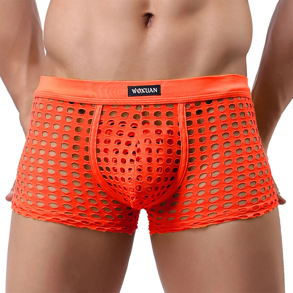 Men Hollow-out Mesh Underwear Man Breathable Panties Male Sexy See Through Boxer Briefs Man Sexy Hole Underpants Boxer Shorts
Men Hollow-out Mesh Underwear Man Breathable Panties Male Sexy See Through Boxer Briefs Man Sexy Hole Underpants Boxer Shorts