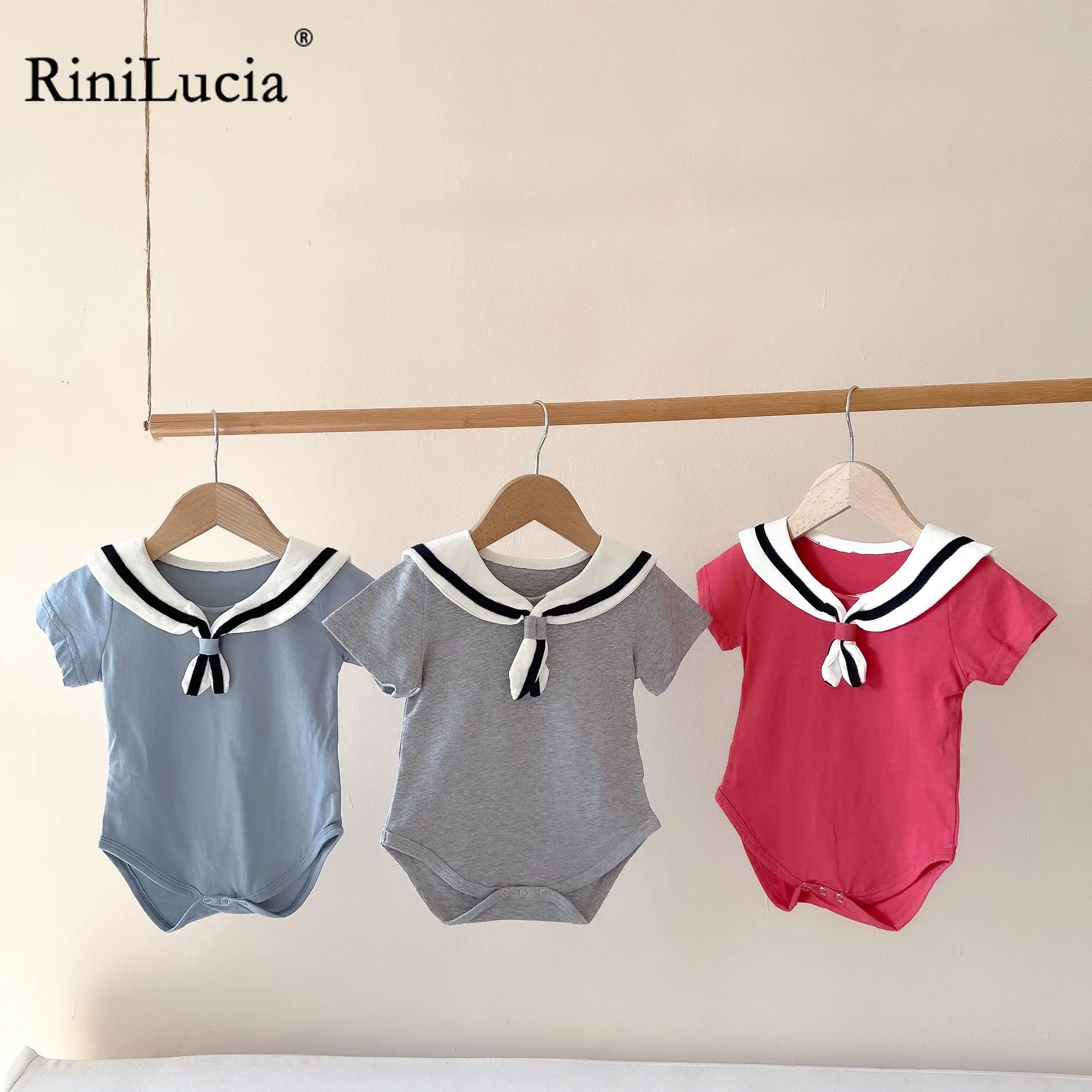 RiniLucia Infant Bodysuits Summer Newborn Baby Clothes Short Sleeve Cotton Sailor Collar Playsuits Baby Boys Girls Clothes
RiniLucia Infant Bodysuits Summer Newborn Baby Clothes Short Sleeve Cotton Sailor Collar Playsuits Baby Boys Girls Clothes