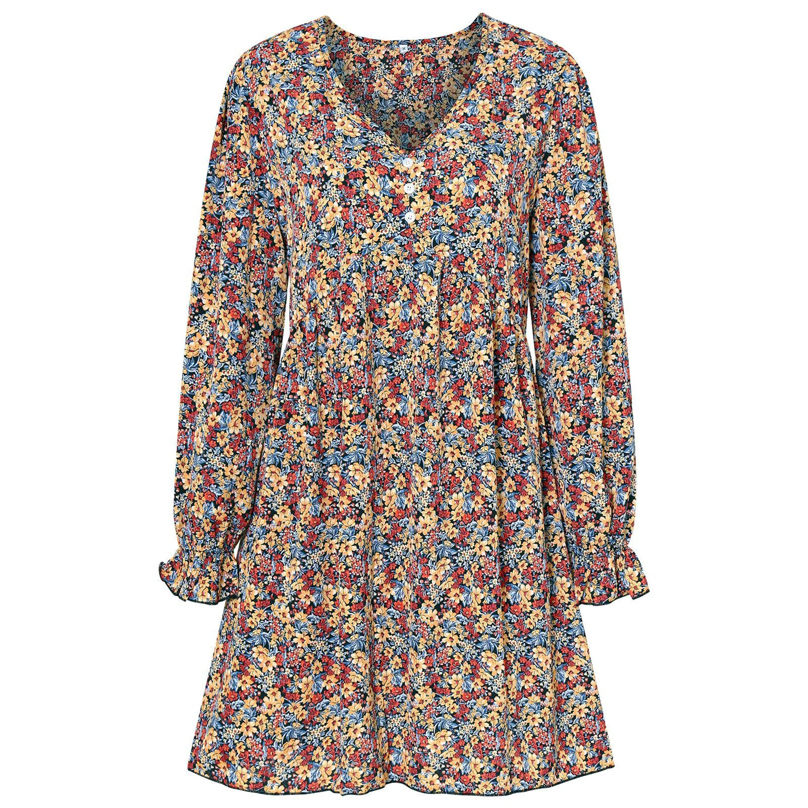 Woman V-neck Print Dress Exquisite Workmanship Gift for Christmas Birthday New Year Newly
Woman V-neck Print Dress Exquisite Workmanship Gift for Christmas Birthday New Year Newly