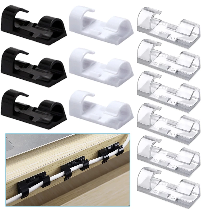 Portable Self-Adhesive Desktop Tidy Cable Management Clips Network Cable Charger Wire Data Line Management Clamp Organizer
Portable Self-Adhesive Desktop Tidy Cable Management Clips Network Cable Charger Wire Data Line Management Clamp Organizer