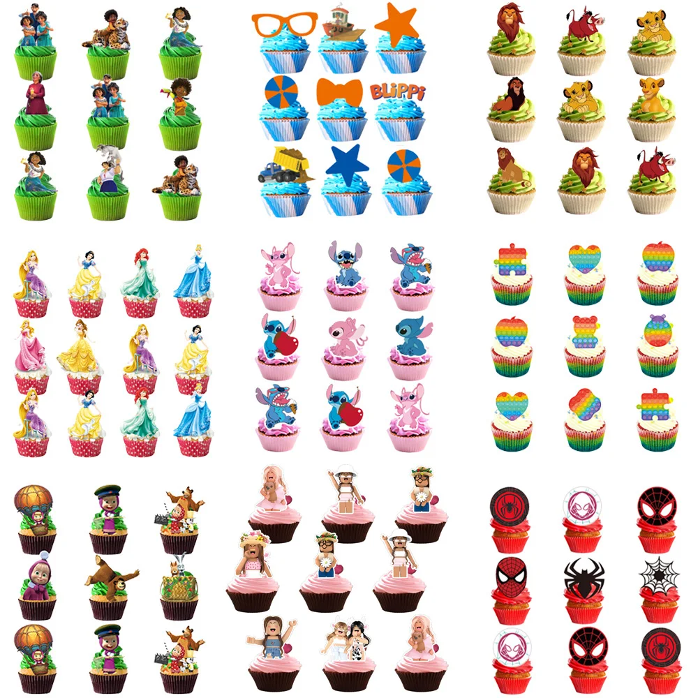 24pcs Disney Encanto Mirabel Spiderman Mickey Party Cake Decoration Baby Shower Anniversaire Cake Topper Kids Birthday Supplies
24pcs Disney Encanto Mirabel Spiderman Mickey Party Cake Decoration Baby Shower Anniversaire Cake Topper Kids Birthday Supplies
