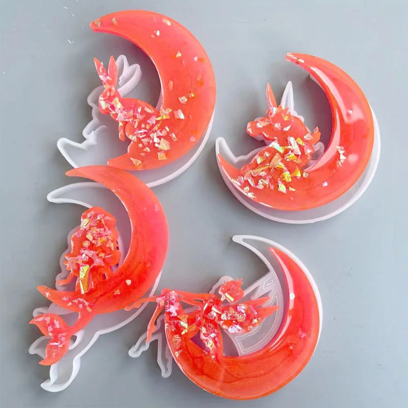 Mermaid Girl on the Moon Rabbit Unicorn Shape Silicone Mold For Jewelry Pendants Necklace Decoration Crystal Epoxy Resin Mould
Mermaid Girl on the Moon Rabbit Unicorn Shape Silicone Mold For Jewelry Pendants Necklace Decoration Crystal Epoxy Resin Mould
