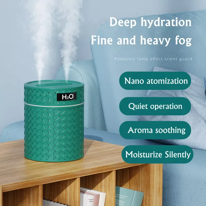 600ML Dual Nozzle Air Humidifier USB Aroma Essential Oil Diffuser Warm Light for Home Ultrasonic Cool Mist Maker Humidificador
600ML Dual Nozzle Air Humidifier USB Aroma Essential Oil Diffuser Warm Light for Home Ultrasonic Cool Mist Maker Humidificador