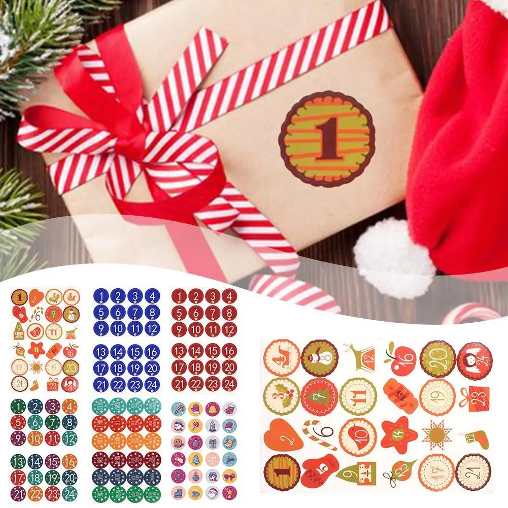 10 Pcs Round Christmas Sticker Packaging Labels Creative Number 1~24 Stickers Xmas Countdown Calendar Stickers Kids Stationery
10 Pcs Round Christmas Sticker Packaging Labels Creative Number 1~24 Stickers Xmas Countdown Calendar Stickers Kids Stationery