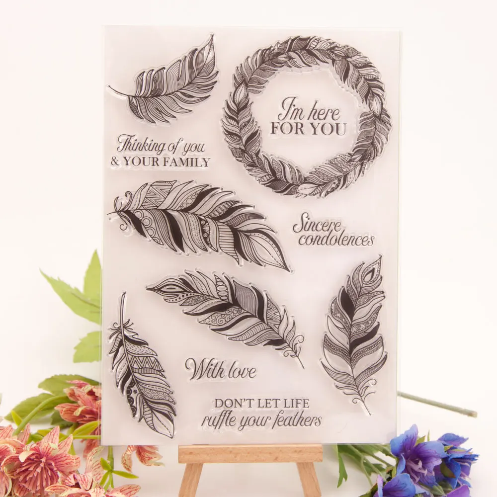 Feather set Clear Stamps for DIY Scrapbooking Card Transparent Rubber Silicone Stamp Making Photo Album Crafts Decor New Stamps
Feather set Clear Stamps for DIY Scrapbooking Card Transparent Rubber Silicone Stamp Making Photo Album Crafts Decor New Stamps