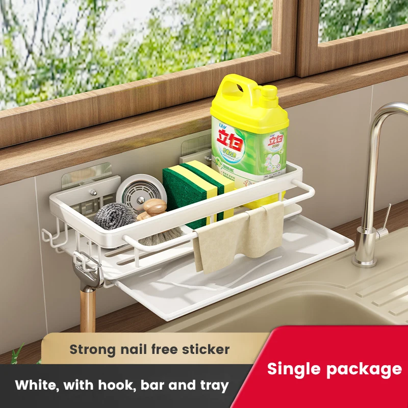 Kitchen Hanging Storage Rack Shelf Towel Sponge Drain Organizer Alumimum Sink Drain Rack Basket Bathroom Shampoo Towel Holder
Kitchen Hanging Storage Rack Shelf Towel Sponge Drain Organizer Alumimum Sink Drain Rack Basket Bathroom Shampoo Towel Holder